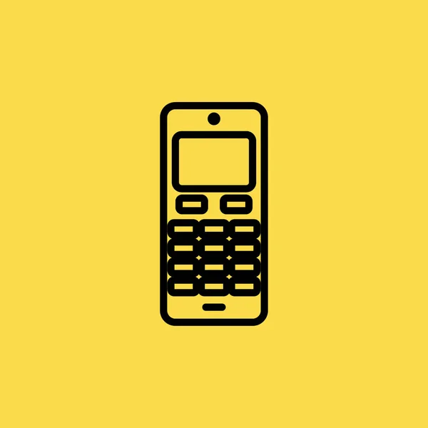 Illustration d'icône de téléphone portable symbole de signe vectoriel isolé — Image vectorielle