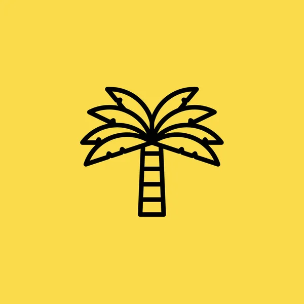 Palm ikon illustration isolerade vector tecken symbol — Stock vektor