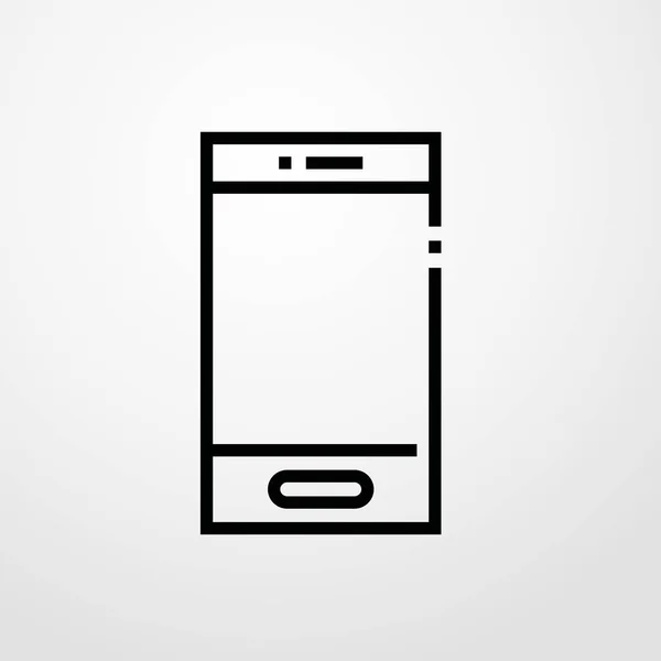 Icône de téléphone illustration isolé symbole de signe vectoriel — Image vectorielle