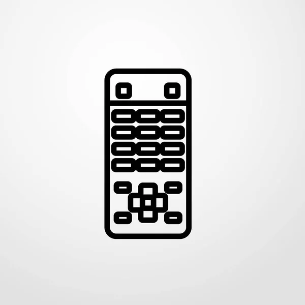Illustration d'icône de télécommande symbole de signe vectoriel isolé — Image vectorielle