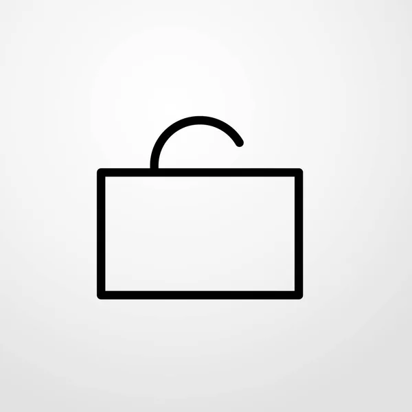 Blocco icona illustrazione isolato segno vettoriale simbolo — Vettoriale Stock