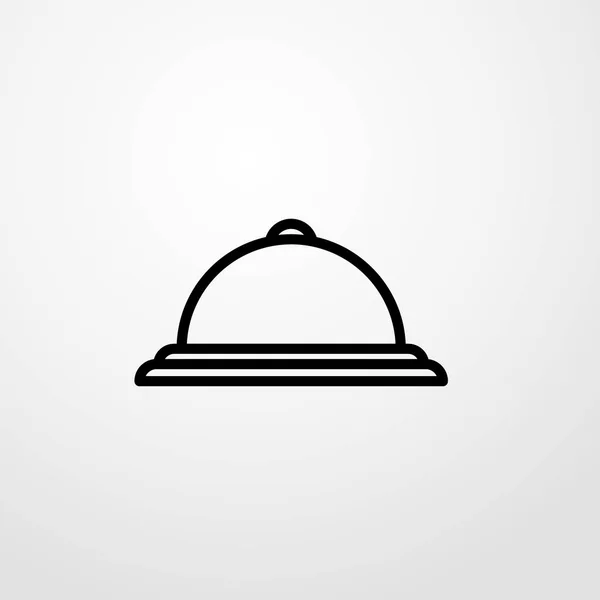Reception campana icona illustrazione isolato segno vettoriale simbolo — Vettoriale Stock