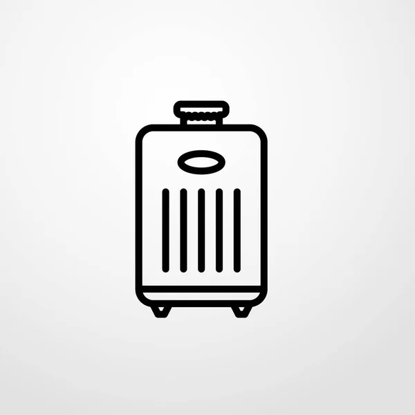 Koffer Symbol Illustration isoliert Vektor Zeichen Symbol — Stockvektor