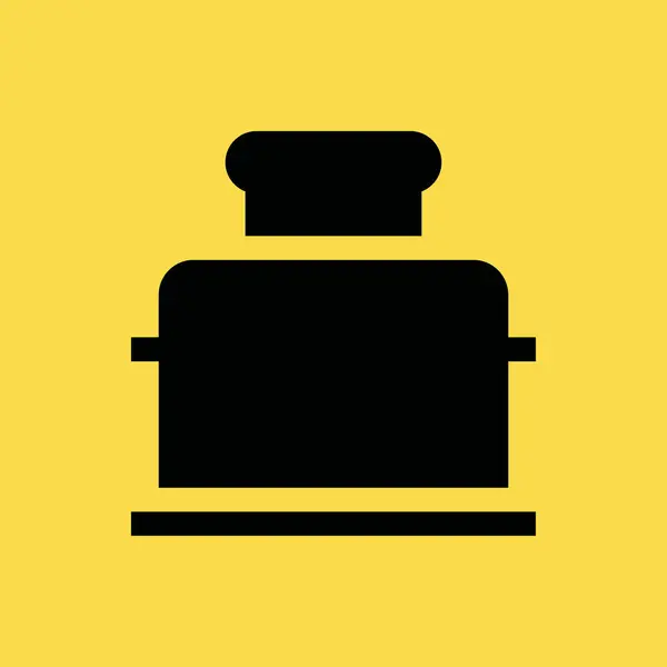 Toaster Symbol Illustration isoliert Vektor Zeichen Symbol — Stockvektor
