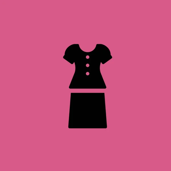Kobieta garnitur ikona ilustracja na białym tle wektor symbol znak — Wektor stockowy