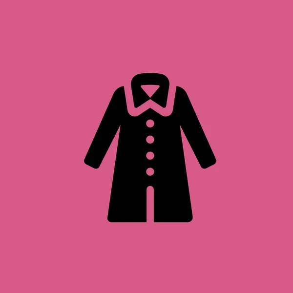 Γυναίκα σύμβολο σημάδι απομονωμένες διανυσματικά εικονογράφηση εικονίδιο παλτό — Διανυσματικό Αρχείο