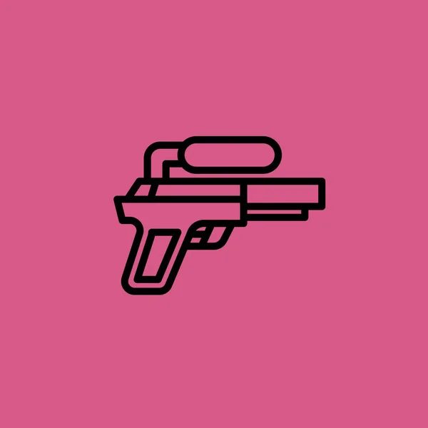 Ícone da pistola de água ilustração isolado símbolo sinal vetor — Vetor de Stock