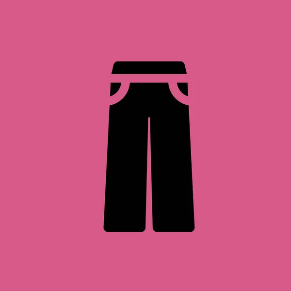 Icono de pantalones ilustración símbolo de signo vectorial aislado — Archivo Imágenes Vectoriales