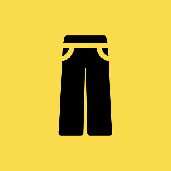Σύμβολο σημάδι απομονωμένες διανυσματικά εικονογράφηση εικονίδιο παντελόνια — Διανυσματικό Αρχείο