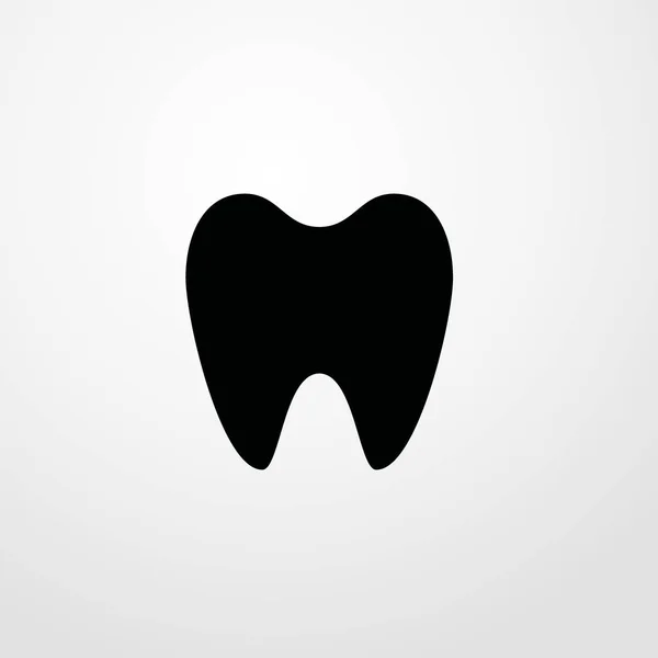 Ícone de dente ilustração isolado símbolo sinal vetor — Vetor de Stock