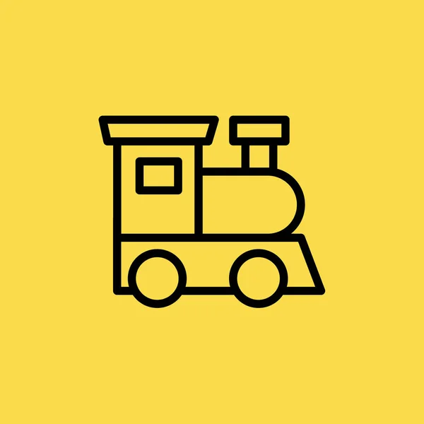 Illustration d'icône de train symbole de signe vectoriel isolé — Image vectorielle
