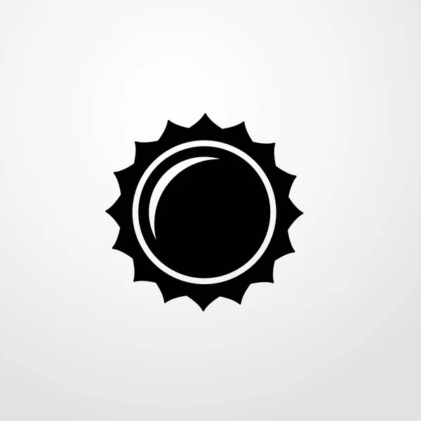 Sun ikon illusztráció elszigetelt vektor jel szimbólum — Stock Vector