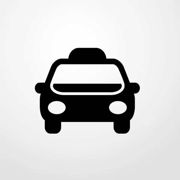 Icône de taxi illustration isolé signe vectoriel symbole — Image vectorielle
