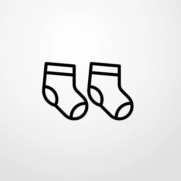 Socks icon illustration isolated vector sign symbol — Stock Vector