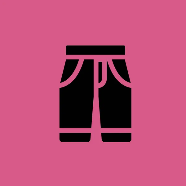 Icono de pantalones cortos ilustración símbolo de signo vectorial aislado — Archivo Imágenes Vectoriales