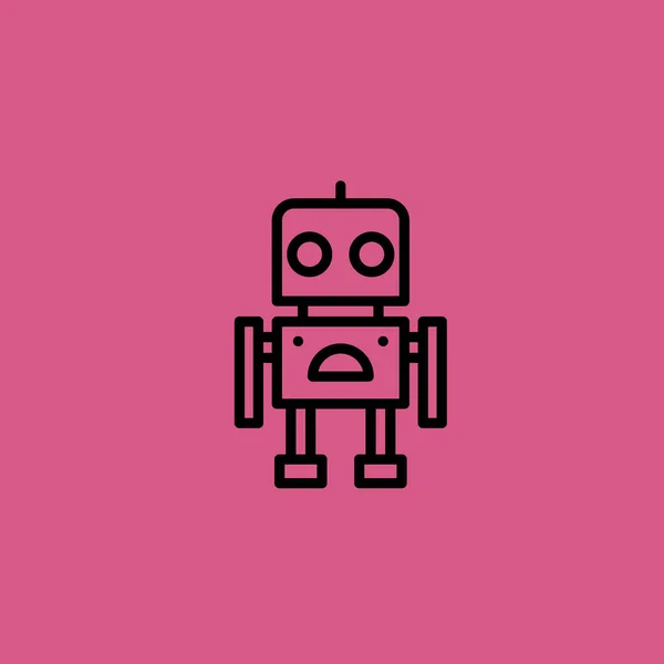 Robot icône illustration isolé vecteur signe symbole — Image vectorielle