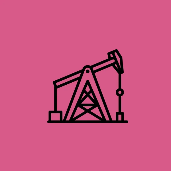 Pumpjack アイコンのイラスト分離ベクトル記号 — ストックベクタ