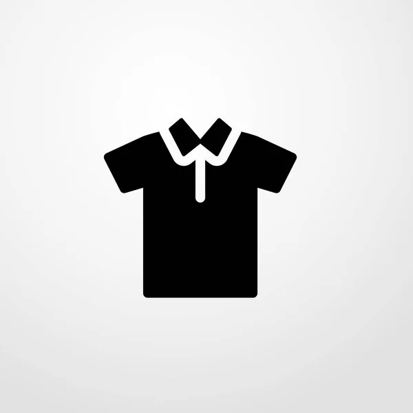 Ícone de camisa de pólo ilustração símbolo de sinal de vetor isolado — Vetor de Stock