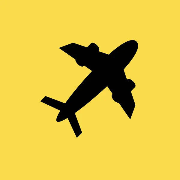 Flugzeug Symbol Illustration isoliert Vektor Zeichen Symbol — Stockvektor