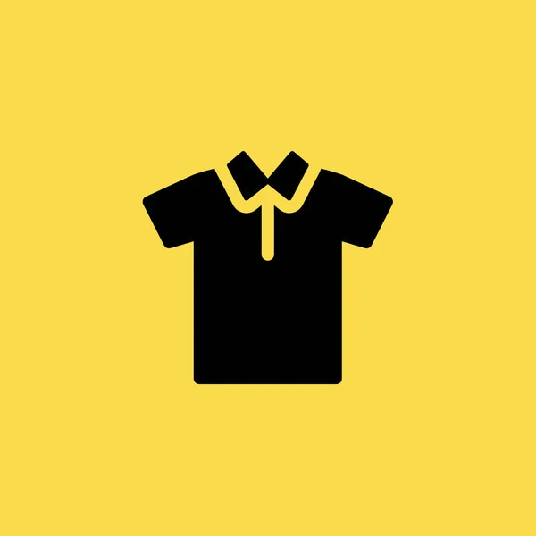 Polo icono de la camisa ilustración vector aislado signo símbolo — Archivo Imágenes Vectoriales