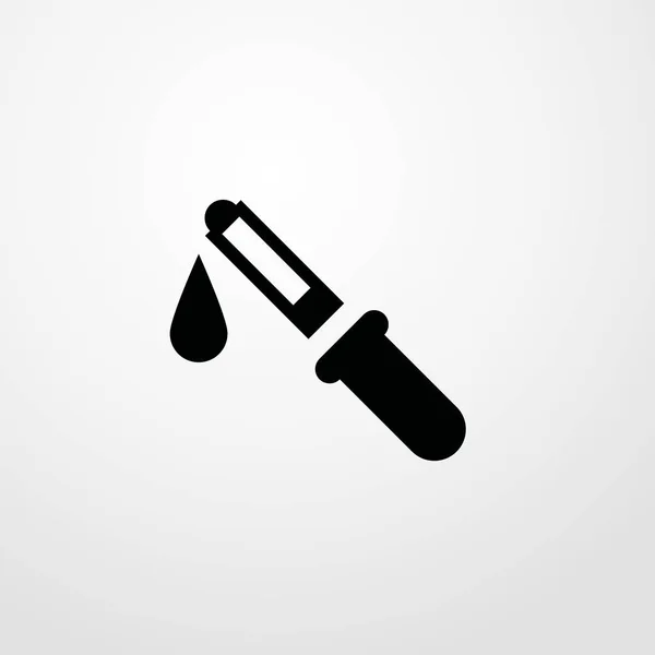 Pipetteer pictogram illustratie geïsoleerde vector teken symbool — Stockvector