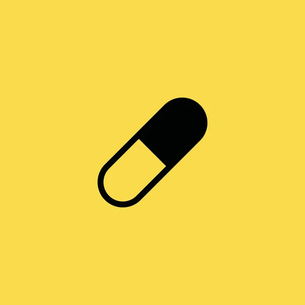 Illustration d'icône de pilule symbole de signe vectoriel isolé — Image vectorielle