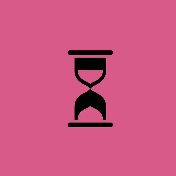 Icono de reloj de arena ilustración símbolo de signo de vector aislado — Archivo Imágenes Vectoriales