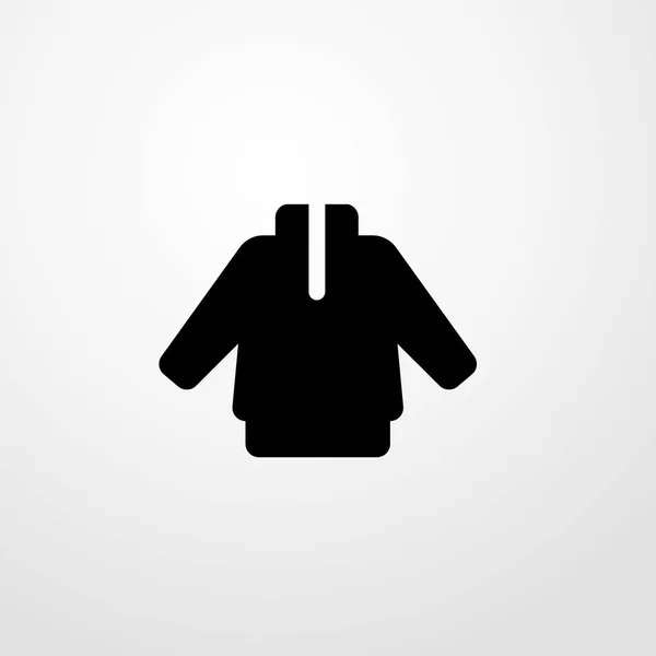 Hoddie icono ilustración símbolo de signo vectorial aislado — Vector de stock