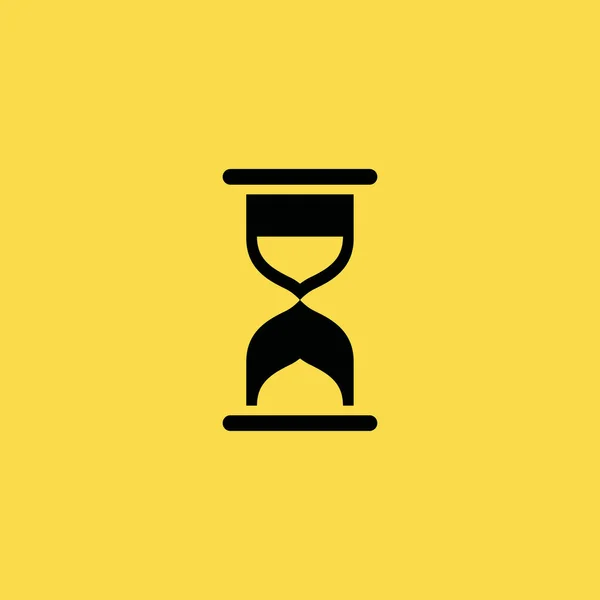 Icono de reloj de arena ilustración símbolo de signo de vector aislado — Vector de stock