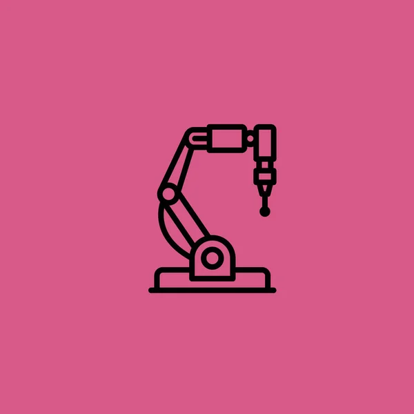Icona industriale robot illustrazione isolato segno vettoriale simbolo — Vettoriale Stock
