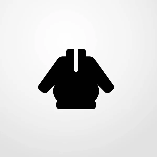 Hoddie icon illustration isoliert vektorzeichen symbol — Stockvektor