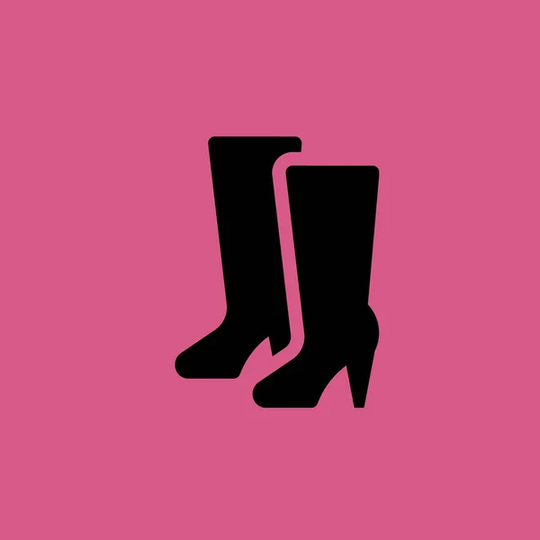 High heel boots icon illustration isolated vector sign symbol — Stock Vector