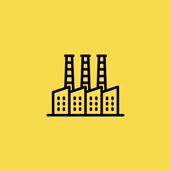 Fabriek pictogram illustratie geïsoleerde vector teken symbool — Stockvector