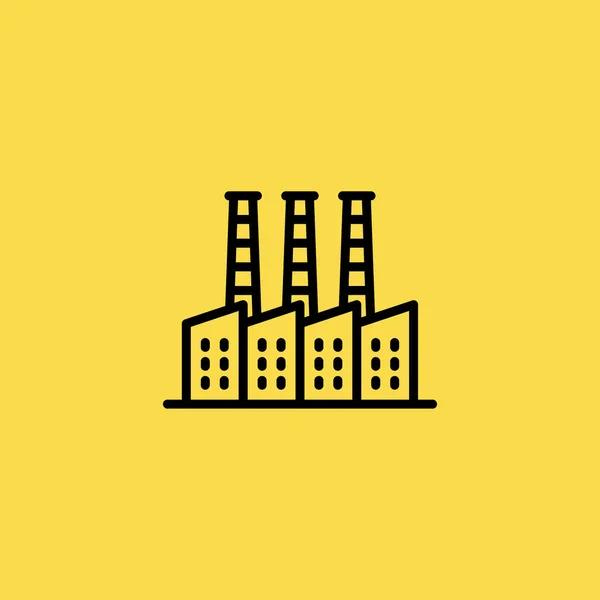 Usine icône illustration isolé vecteur signe symbole — Image vectorielle