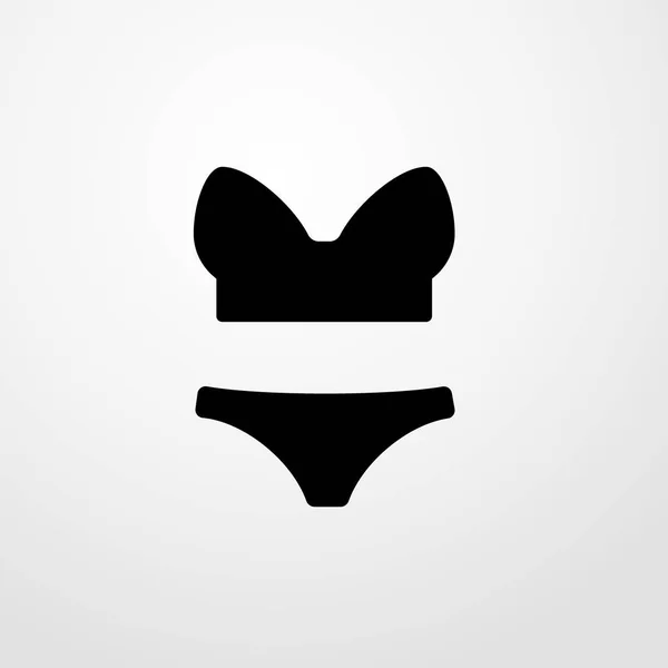 Feminina underkläder ikon illustration isolerade vector tecken symbol — Stock vektor