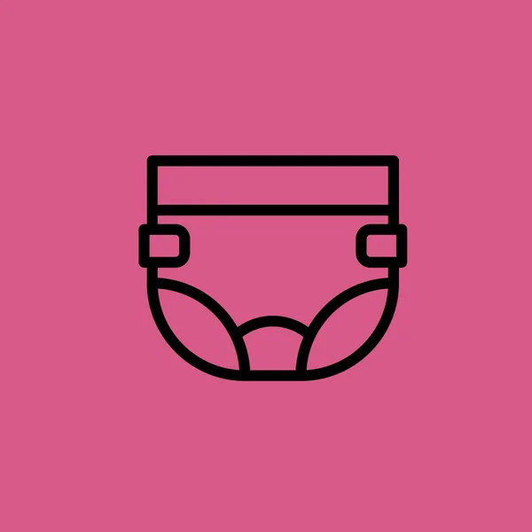 Diaper icon illustration isolated vector sign symbol — Stock Vector