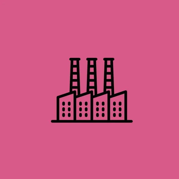 Usine icône illustration isolé vecteur signe symbole — Image vectorielle