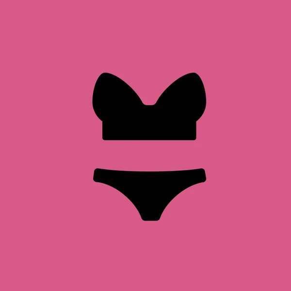 Feminino lingerie ícone ilustração isolado vetor sinal símbolo —  Vetores de Stock