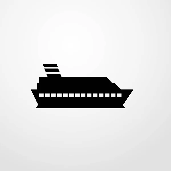 Πλοίο σύμβολο σημάδι απομονωμένες διανυσματικά εικονογράφηση εικονίδιο — Διανυσματικό Αρχείο