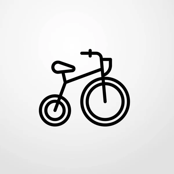 Icono de bicicleta ilustración símbolo de signo vectorial aislado — Archivo Imágenes Vectoriales