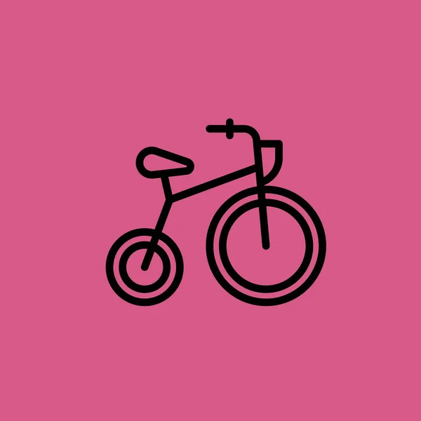 Иллюстрация значка велосипеда — стоковый вектор