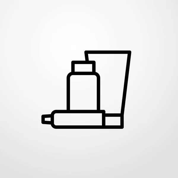 Cream icon illustration isolated vector sign symbol — Stock Vector