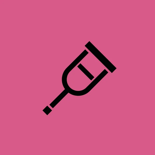 Krücke Symbol Illustration isoliert Vektor Zeichen Symbol — Stockvektor