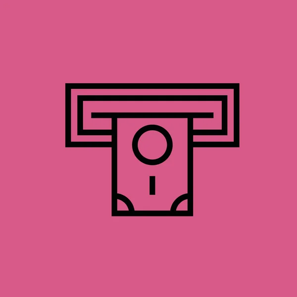 ATM-pictogram illustratie geïsoleerde vector teken symbool — Stockvector