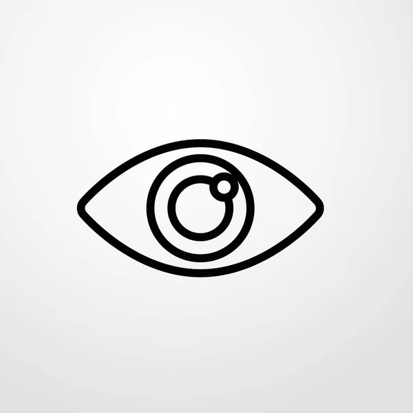 Auge Symbol Abbildung isoliert Vektor Zeichen Symbol — Stockvektor