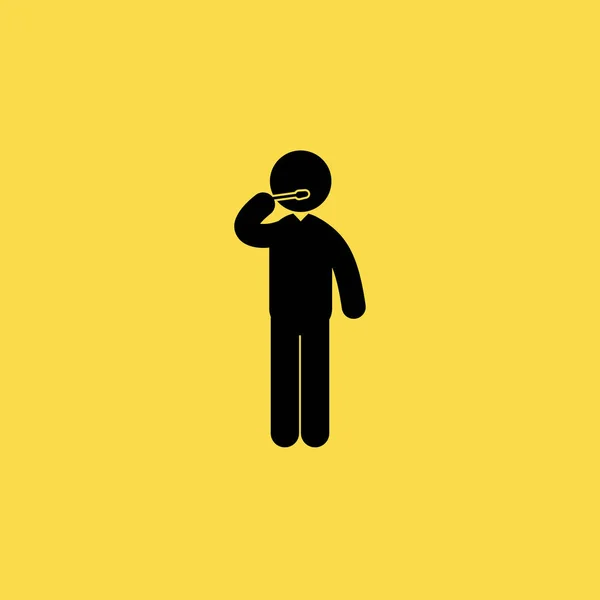 Icono hombre ilustración símbolo de signo vectorial aislado — Vector de stock