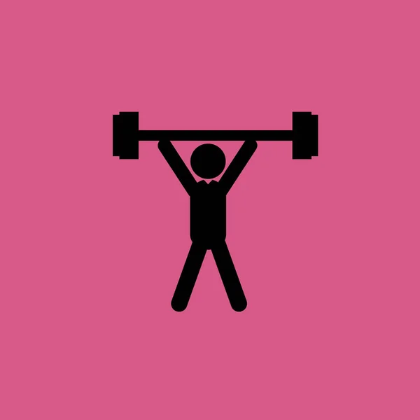man exercising icon illustration isolated vector sign symbol