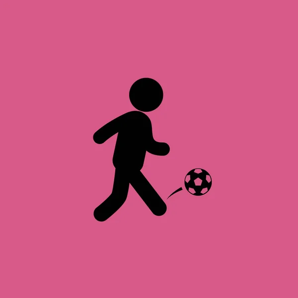 Fußballspieler Symbol Illustration isoliert Vektor Zeichen Symbol — Stockvektor