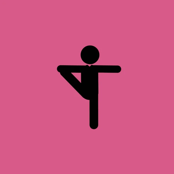 Χορευτής εικονίδιο εικονογράφηση διάνυσμα απομονωμένες σημάδι σύμβολο — Διανυσματικό Αρχείο