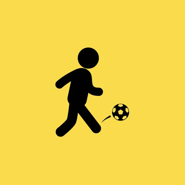 Fußballspieler Symbol Illustration isoliert Vektor Zeichen Symbol — Stockvektor